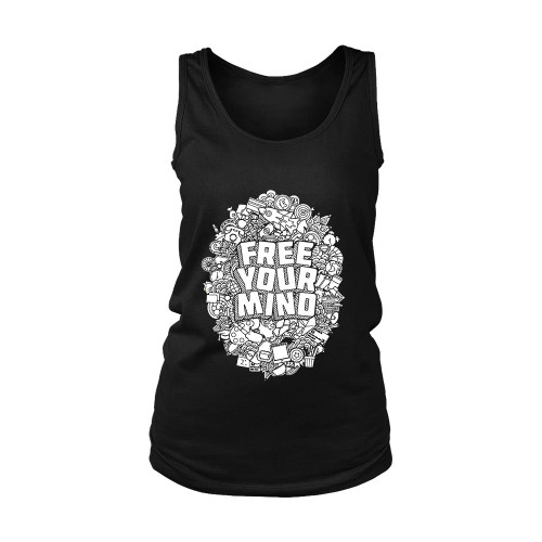 Free Your Mind Doodles Women's Tank Top