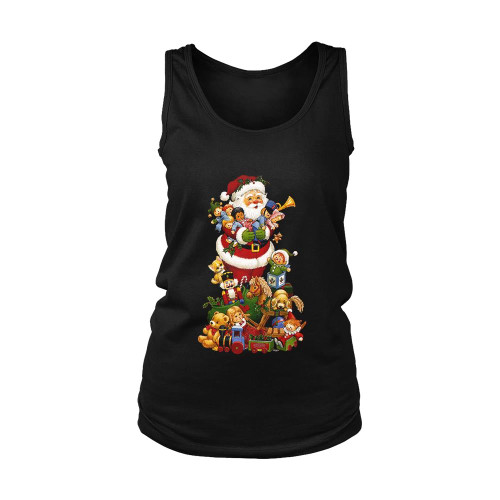 Santa Claus Distributes Gifts Women's Tank Top