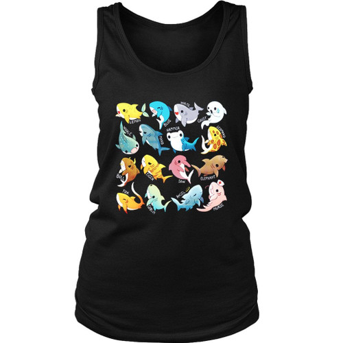 Types Of Sharks Women's Tank Top