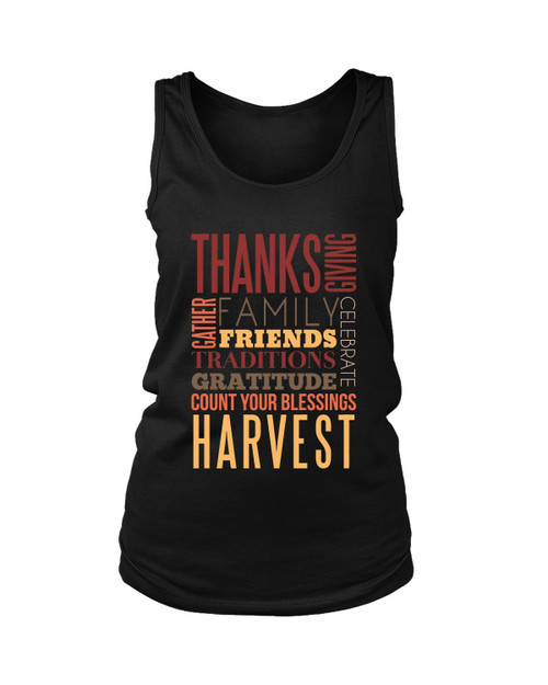 Thanks Giving Quotes Women's Tank Top