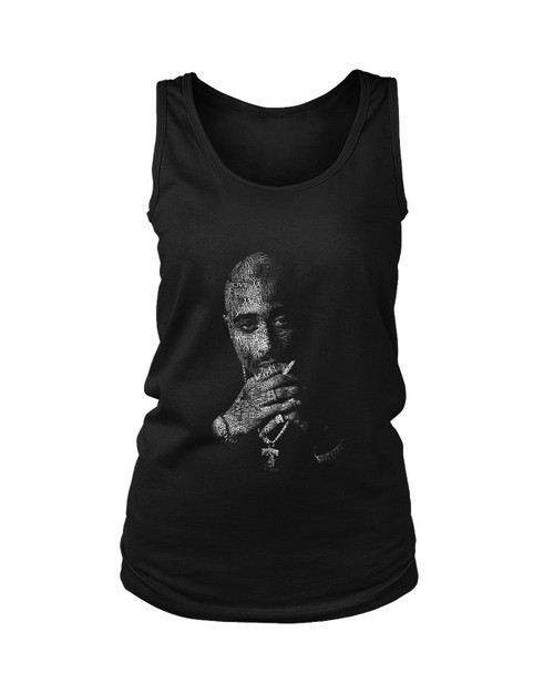 Tupac Shakur Typography Women's Tank Top