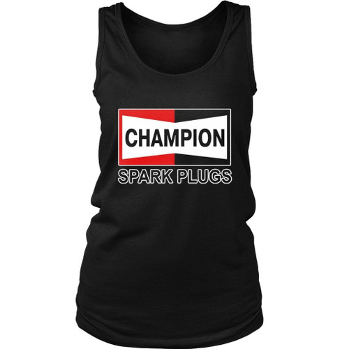 Champion Spark Plugs Logo American Spark Plug Women's Tank Top