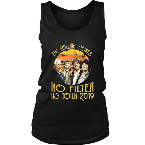 The Rolling Stones No Filter Us Tour 2019 Retro Women's Tank Top