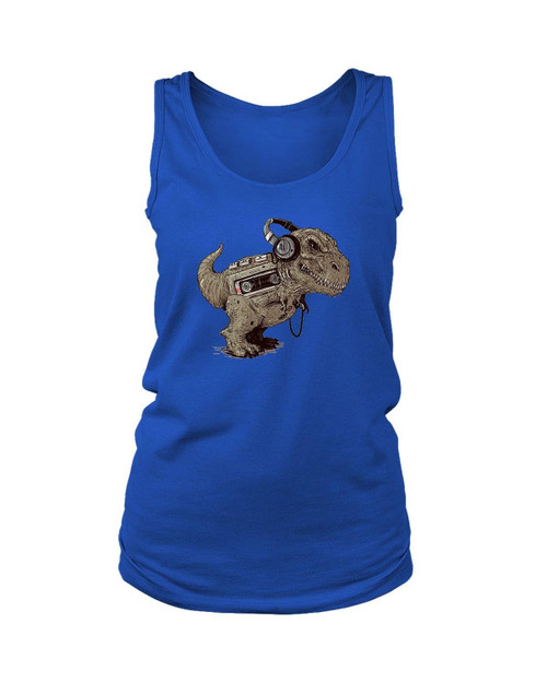 Tyrannosaurus Walkman Women's Tank Top