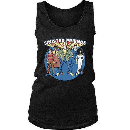 Horror Sinister Friends Halloween Women's Tank Top