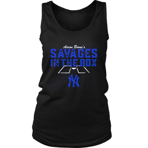 Aaron Boones Savages In The Box For Yankees Fan Women's Tank Top