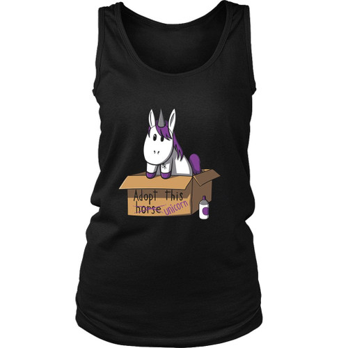 Adopt This Cute Unicorn Women's Tank Top