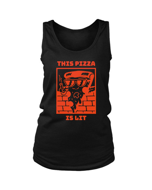 Lit Pizza Women's Tank Top