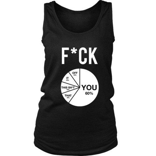 Fuck Pie Chart Women's Tank Top