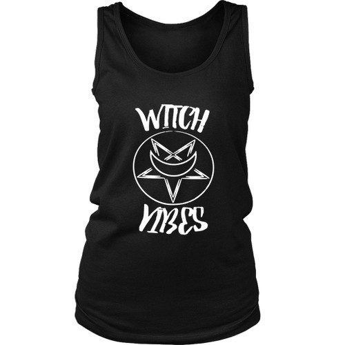 Halloween Witch Vibes Logo Women's Tank Top