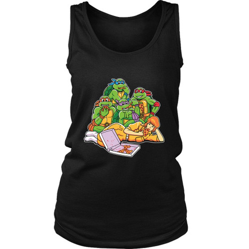 Tmnt Ninja Pizza Club Women's Tank Top