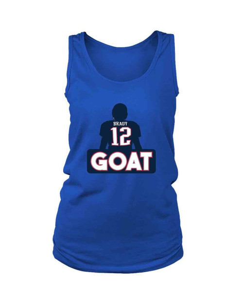 Tom Brady 12 Goat Women's Tank Top