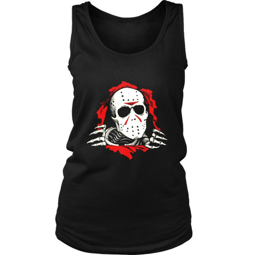 Jason Voorhees Scary Horror Friday The 13Th Nightmare Halloween Women's Tank Top