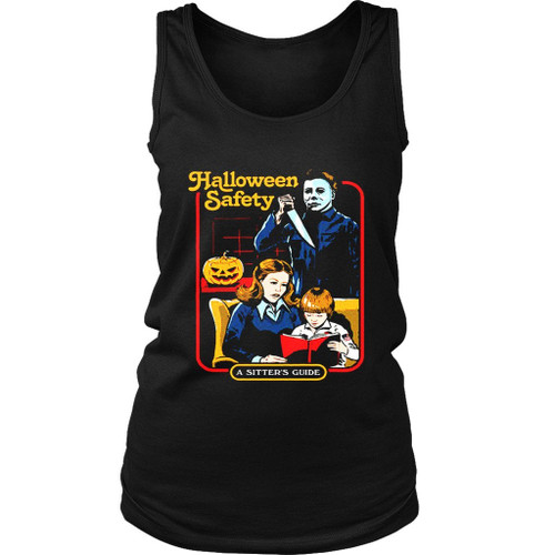 Halloween Safety Michael Myers A Sister Guide Women's Tank Top