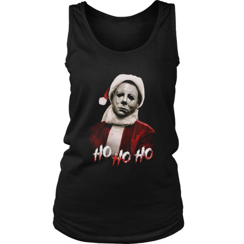 Michael Myers Ho Ho Ho Halloween Women's Tank Top