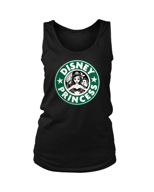 Ariel Mermaid Starbuck Disney Princess Women's Tank Top