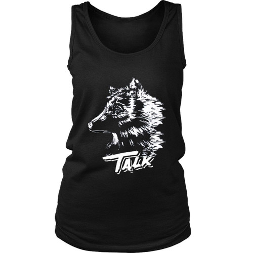 Khalid Talk Wolf Art Women's Tank Top