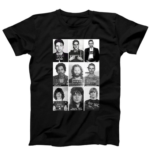 Rock Star Celebrities Mugshot Elvis Man's T-Shirt Tee