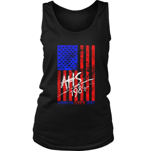 American Horror Story Usa Flag Art Ahs 1984 Women's Tank Top