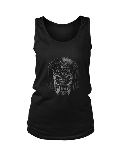 The Predator Movie Poster Fan Art Bw Women's Tank Top