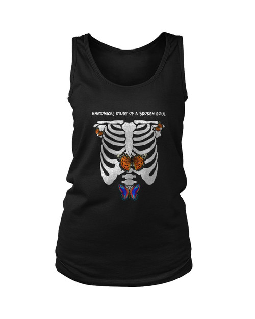 Halsey Without Me Skelleton Butterfly Women's Tank Top