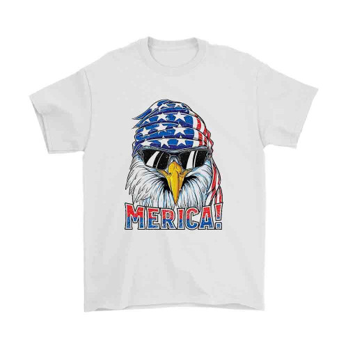 Eagle Mullet American Flag Merica Man's T-Shirt Tee