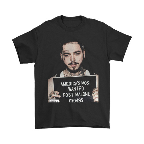 Post Malone The America Most Wanted Man's T-Shirt Tee