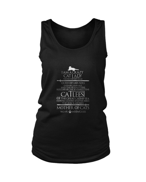Catleesi Mother Of Cats For Cat Game Of Thrones Women's Tank Top