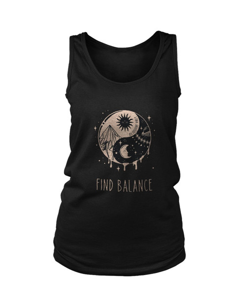 Yin Yang Find Balance Women's Tank Top