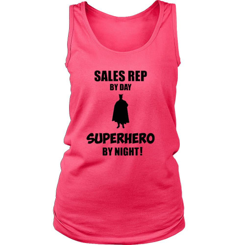 Sales Rep By Day Superhero Women's Tank Top