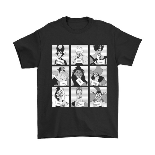 Villains Jail Disney Characters Man's T-Shirt Tee