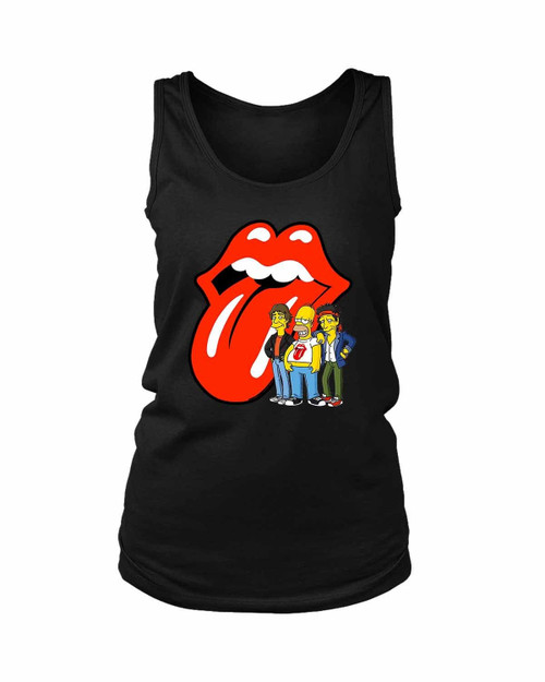 The Rolling Stones The Simpsons Crew Women's Tank Top