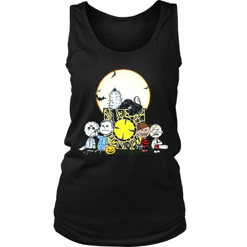 Cute Horror Nightmares Slashers Squad Snoopy Inspired Women's Tank Top