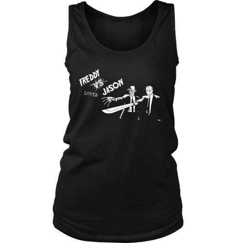 Dark Freddy Vs Jason Freddy Krueger Voorhees Women's Tank Top