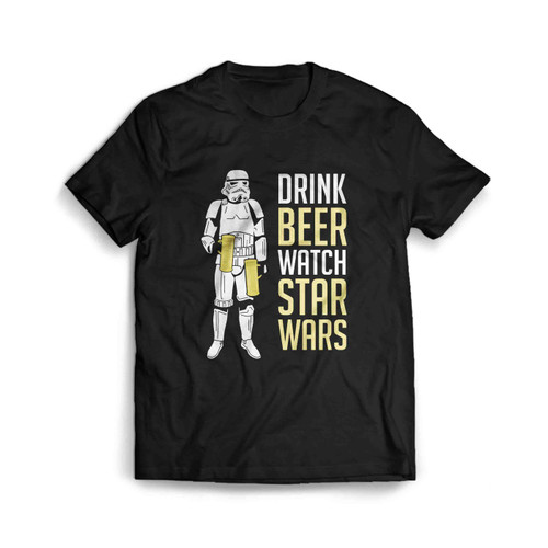 Stormtrooper Drink Beer Watch Star Wars Man's T-Shirt Tee