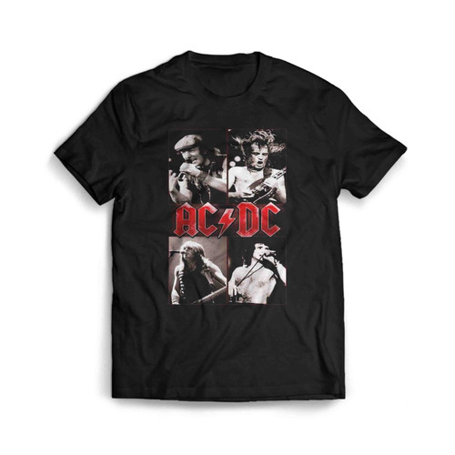 Acdc Cover Title Man's T-Shirt Tee Acdc Cover Title Man's T-Shirt Tee