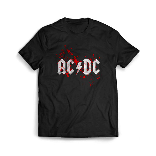 Acdc Blood Man's T-Shirt Tee