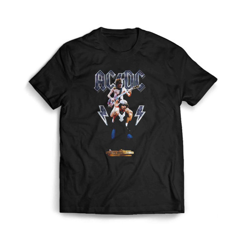 Acdc Angus And Brian Rock Iconz Statue Man's T-Shirt Tee