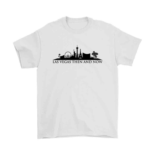 Las Vegas Strong Las Vegas Then And Now Man's T-Shirt Tee