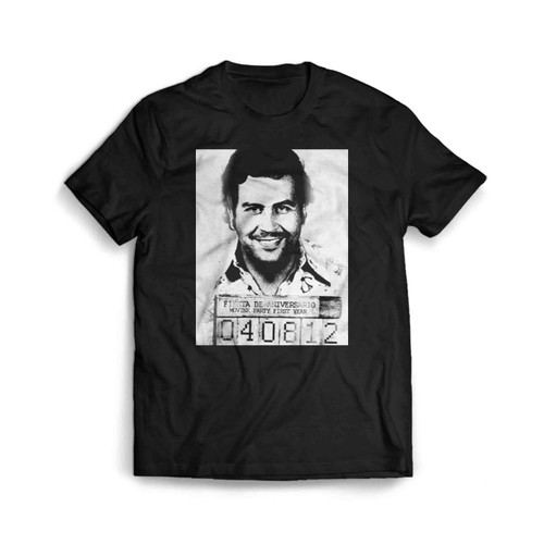 Pablo Escobar Mugshot Man's T-Shirt Tee