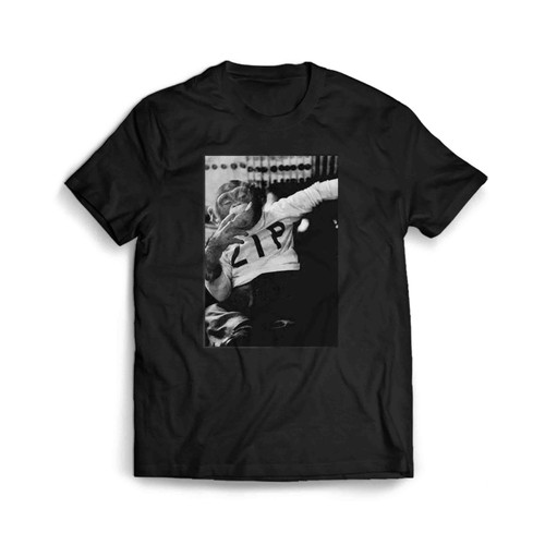 Monkey Smoking Aint Easy Funny Man's T-Shirt Tee