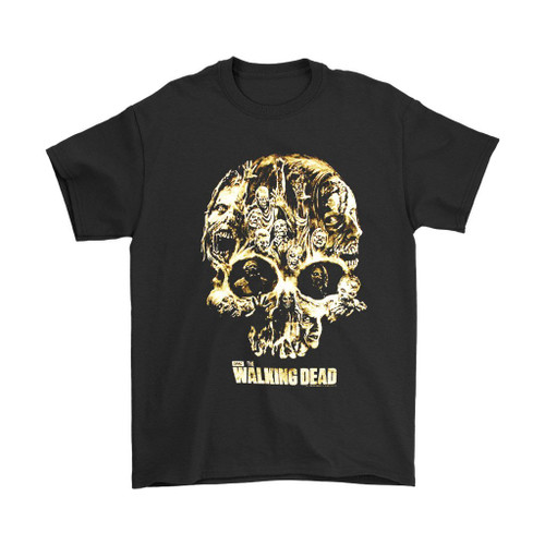 The Walking Dead Herren Zombie Skull Man's T-Shirt Tee