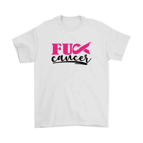 Fuck Cancer Logo Man's T-Shirt Tee