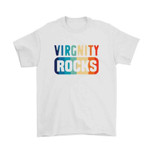 Virginity Rocks Rainbow Man's T-Shirt Tee