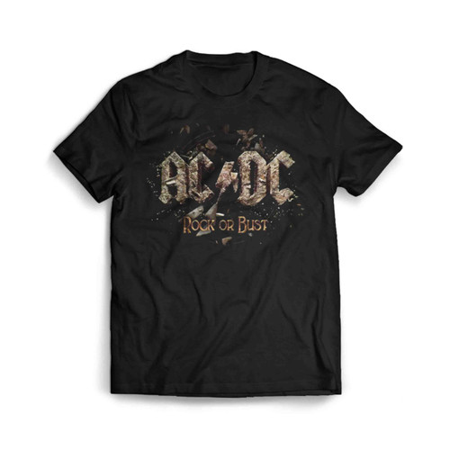 Acdc Official Rock Or Bust Heavy Metal Men's T-Shirt Tee