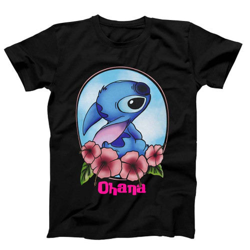 Stitch Cameo Ohana Disney Film Lilo And Stitch Man's T-Shirt Tee