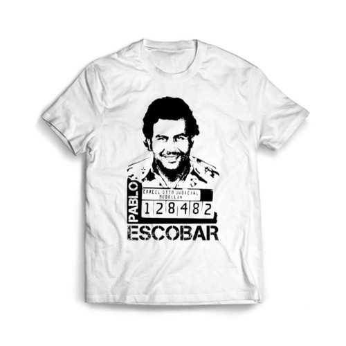 Pablo Escobar Mugshot El Patron Del Mal Men's T-Shirt Tee