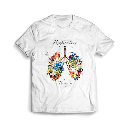 Butterfly Flower Respiratory Therapist Men's T-Shirt Tee