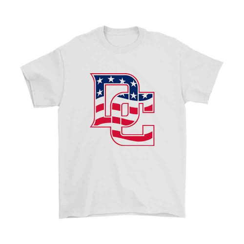 Dc American Flag Logo Man's T-Shirt Tee