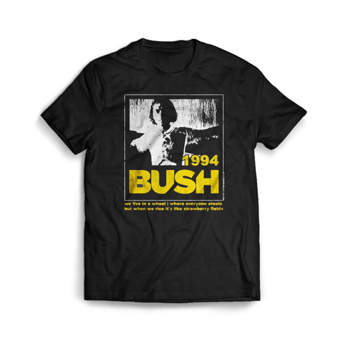 Bush Alt Rock Band Glycerine Lyrics 1994 Men's T-Shirt Tee
